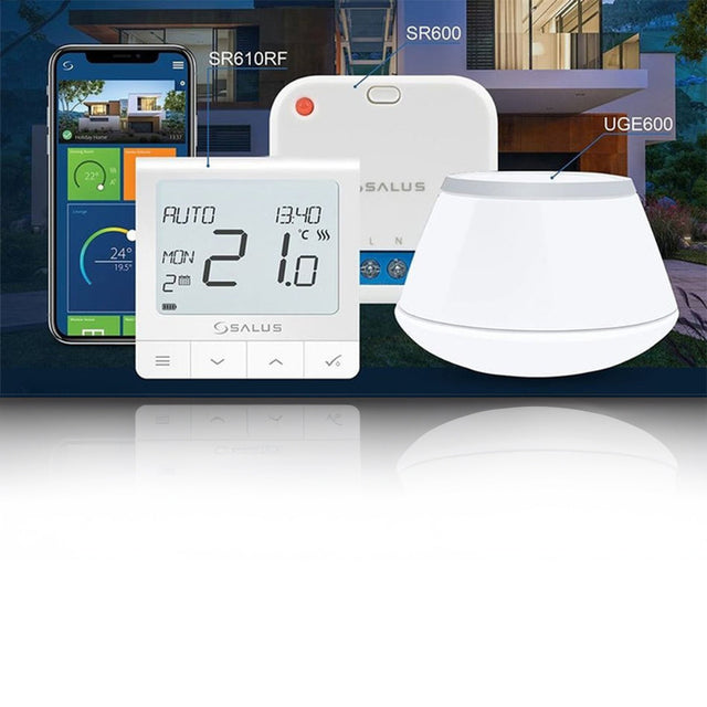 Draadloze Salus Quantum thermostaat met Wifi