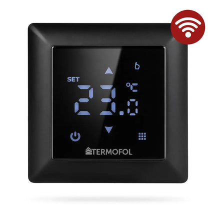 Termofol TF-H6 WiFi-Black – Slimme Thermostaat met Wi-Fi voor Vloerverwarming