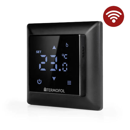 Termofol TF-H6 WiFi-Black – Slimme Thermostaat met Wi-Fi voor Vloerverwarming