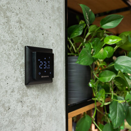 Termofol TF-H6 WiFi-Black – Slimme Thermostaat met Wi-Fi voor Vloerverwarming