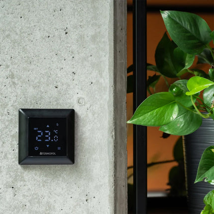 Termofol TF-H6 WiFi-Black – Slimme Thermostaat met Wi-Fi voor Vloerverwarming