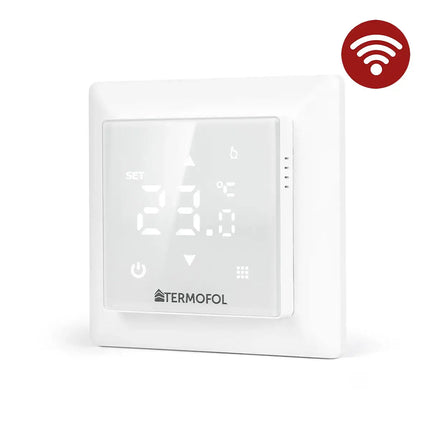 Termofol TF-H6-WiFi-White – Slimme Thermostaat met Wi-Fi voor Vloerverwarming