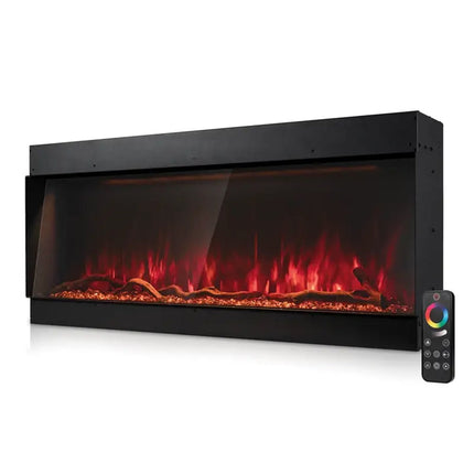 Termofol TF-EF-F-1S electric fireplace-Modern built-in model with realistic flame effect