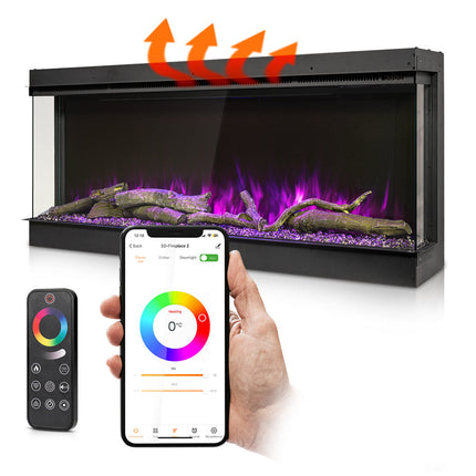 Termofol TF-EF-3S built-in electric fireplace with 3D LED technology