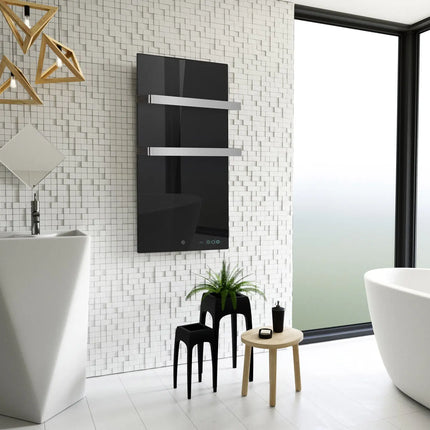 Termofol TF-LB800 Zwart Glas Infrarood Handdoekdroger Place4shop