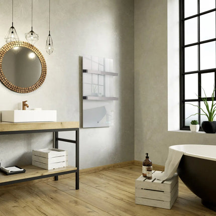 Termofol TF-LW800 Wit Glas Infrarood Handdoekdroger Place4shop