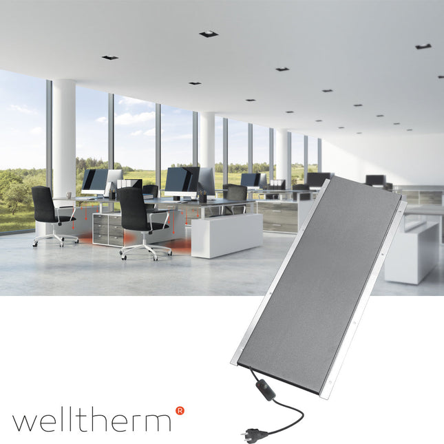 Welltherm WT-ST0100 Bureauverwarming | 100W Infraroodpaneel met Dimmer